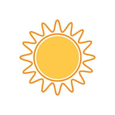 Parlayan güneş, küresel güneş ikonu, karikatür metin çerçevesi, çeşitli dairesel konuşma baloncukları, sohbet