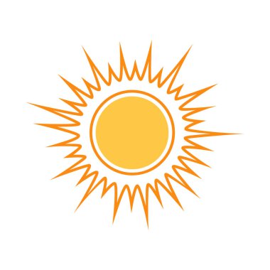 Parlayan güneş, küresel güneş ikonu, karikatür metin çerçevesi, çeşitli dairesel konuşma baloncukları, sohbet