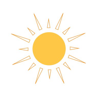 Parlayan güneş, küresel güneş ikonu, karikatür metin çerçevesi, çeşitli dairesel konuşma baloncukları, sohbet