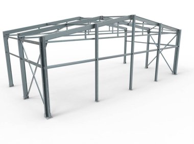 Çelik yapı binası - galvaniz