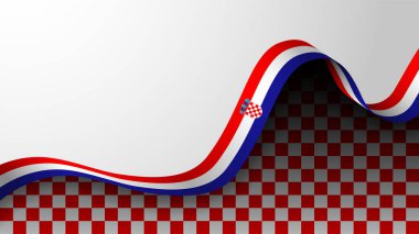 EPS10 Vector Patriotic Background with Croatia flag colors. An element of impact for the use you want to make of it. clipart