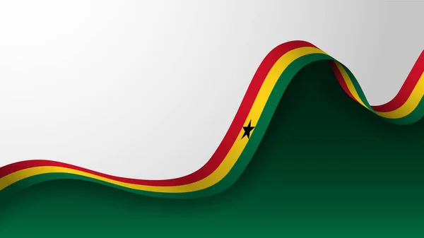 Eps10 Vector Patriottische Achtergrond Met Kleuren Van Ghana Vlag Een — Stockvector