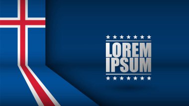 EPS10 Vatansever Geçmişi, İzlanda bayrağı renginde. Kullanmak istediğiniz etki için bir unsur.