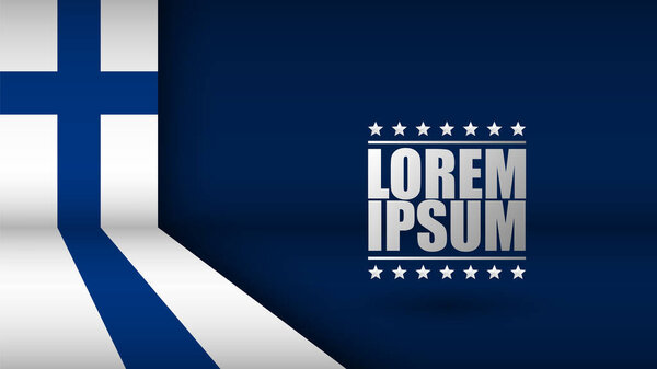 EPS10 Vector Patriotic Background with Finland flag colors. An element of impact for the use you want to make of it.