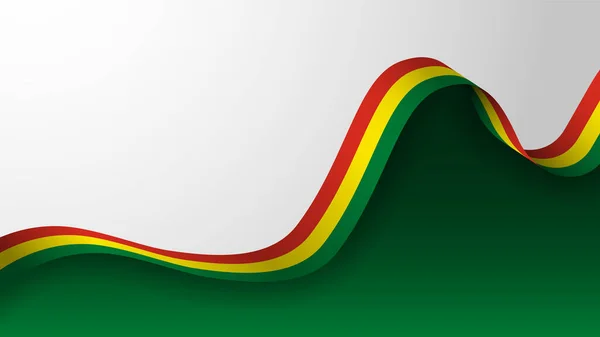 Eps10 Vektor Patriotisk Bakgrund Med Bolivia Flagga Färger Del Inverkan — Stock vektor