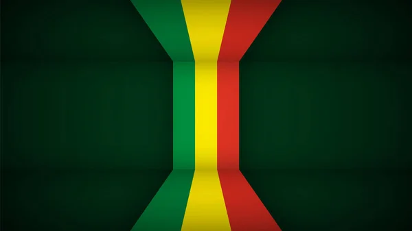 Eps10 Wektor Patriotyczne Tło Kolorami Flagi Boliwii Element Wpływu Wykorzystanie — Wektor stockowy