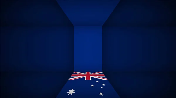 Eps10 Vector Fond Patriotique Aux Couleurs Drapeau Australien Élément Impact — Image vectorielle