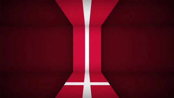 Fond Patriotique Vectoriel Eps10 Aux Couleurs Drapeau Danemark Élément Impact — Image vectorielle