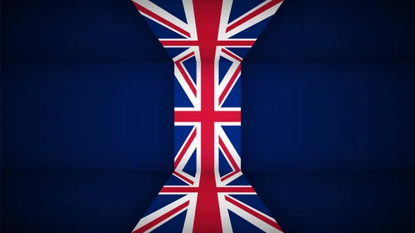 Eps10 Sfondo Patriottico Vettoriale Con Colori Della Bandiera Inglese Elemento — Vettoriale Stock