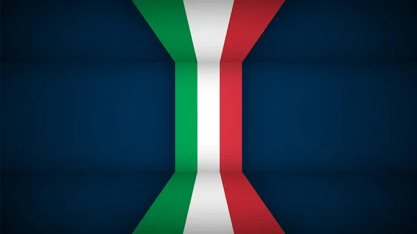 Eps10 Vektor Hazafias Háttér Olaszország Zászló Színek Befolyásoló Elem Használatához — Stock Vector