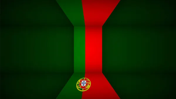 Eps10 Vector Fundo Patriótico Com Cores Bandeira Portugal Elemento Impacto —  Vetores de Stock