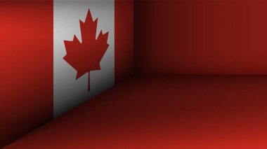 Kanada bayrak renklerine sahip EPS10 Vatansever Geçmişi. Kullanmak istediğiniz etki için bir unsur.