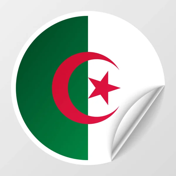 Cezayir Bayrağı Renkleriyle Eps10 Vatansever Geçmişi Kullanmak Istediğiniz Etki Için — Stok Vektör