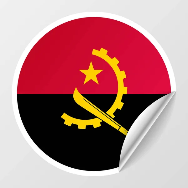 Eps10 Fondo Patriótico Vectorial Con Colores Bandera Angola Elemento Impacto — Archivo Imágenes Vectoriales