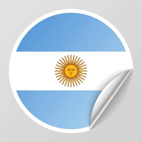 Eps10 Vector Patriótico Fundo Com Cores Bandeira Argentina Elemento Impacto —  Vetores de Stock