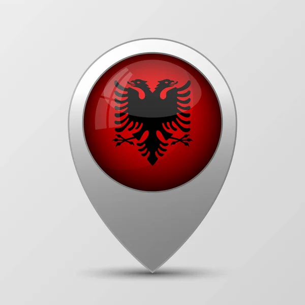 Eps10 Vector Fondo Patriótico Con Los Colores Bandera Albania Elemento — Vector de stock