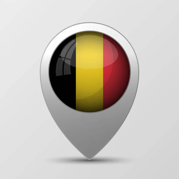 Eps10 Vektor Patriotisk Bakgrund Med Belgien Flagga Färger Del Inverkan — Stock vektor