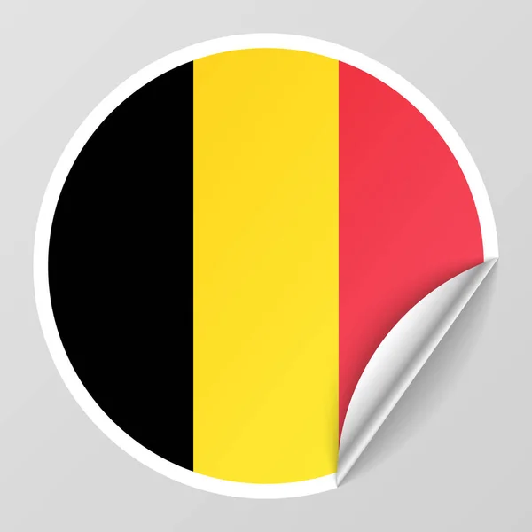 Eps10 Sfondo Patriottico Vettoriale Con Colori Della Bandiera Belga Elemento — Vettoriale Stock
