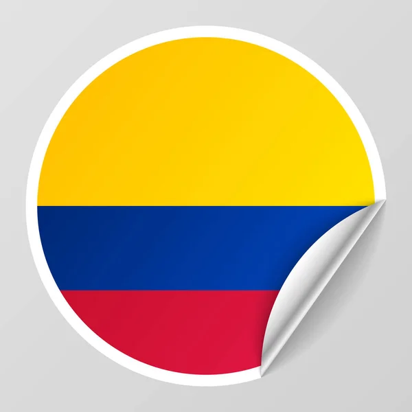 Eps10 Vector Patriotic Background Colombia Flag Color 당신이만들고 사용에 영향의 — 스톡 벡터