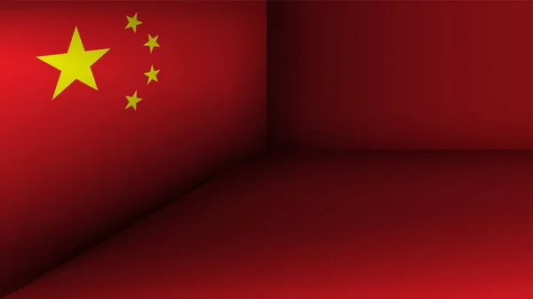 Векторный Патриотический Фон Eps10 Цветами Флага Китая Элемент Воздействия Использования — стоковый вектор