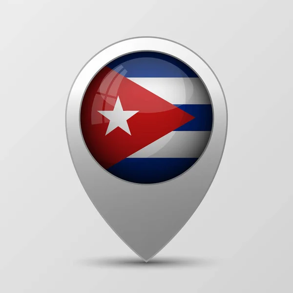 Eps10带有古巴国旗颜色的矢量爱国背景 一个你想利用的影响因素 — 图库矢量图片