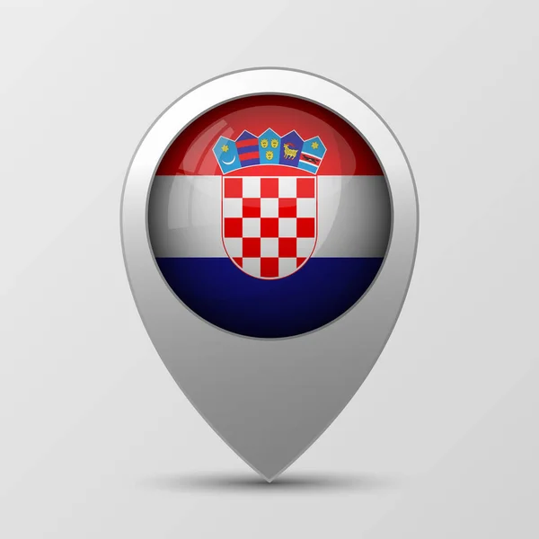 Eps10 Vector Patriotic Background Croatia Flag Colors Element Impact Use — Stock Vector