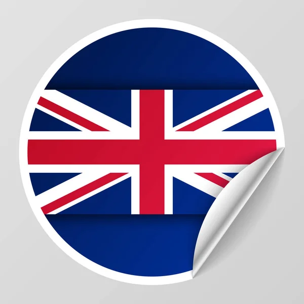 Eps10 Sfondo Patriottico Vettoriale Con Colori Della Bandiera Inglese Elemento — Vettoriale Stock