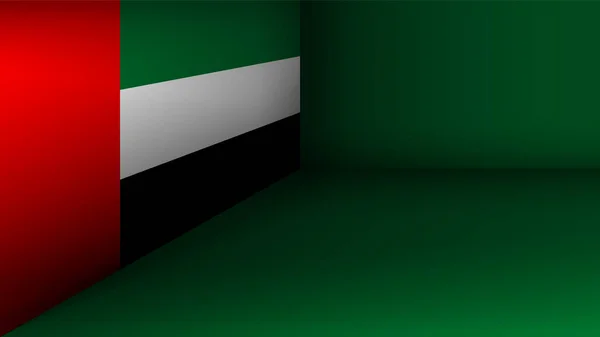 Eps10 Vector Fond Patriotique Aux Couleurs Drapeau Des Émirats Arabes — Image vectorielle