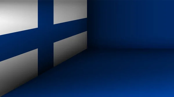 Векторный Патриотический Фон Eps10 Цветом Флага Финляндии Элемент Воздействия Использования — стоковый вектор