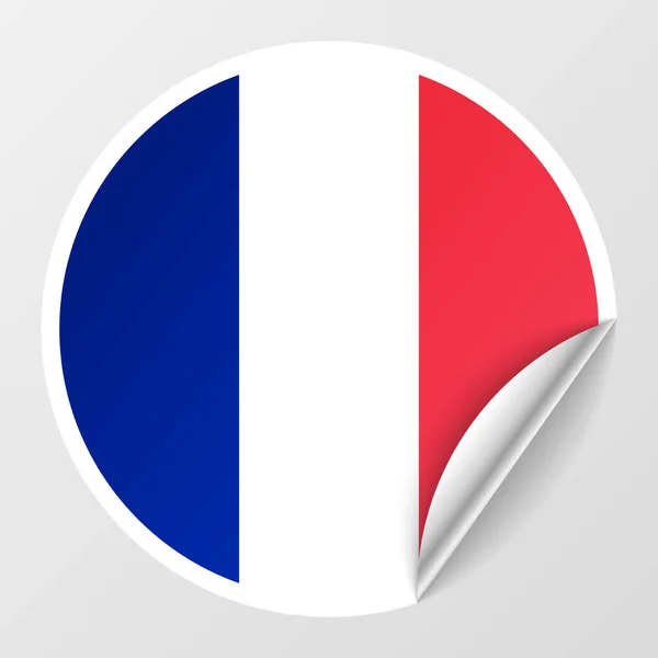 Eps10 Vektor Hazafias Háttér Franciaország Zászló Színek Befolyásoló Elem Használatához — Stock Vector