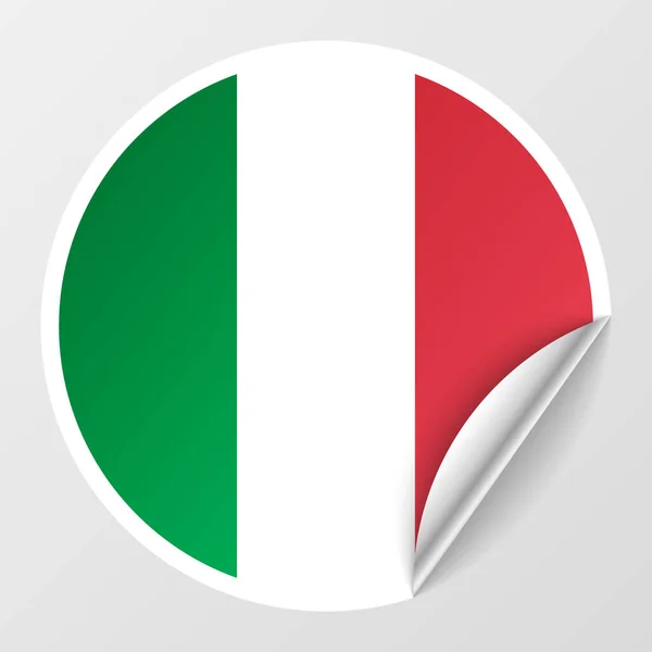 Eps10 Vector Fondo Patriótico Con Colores Bandera Italia Elemento Impacto — Archivo Imágenes Vectoriales