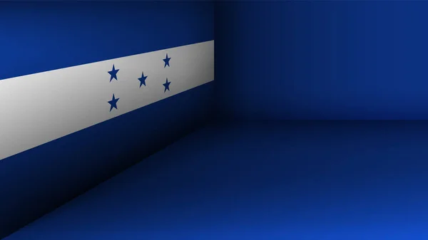 Eps10 Vector Patriótico Fundo Com Cores Bandeira Honduras Elemento Impacto — Vetor de Stock