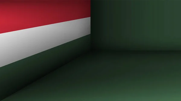 Eps10 Wektorowe Tło Patriotyczne Kolorami Flag Węgier Element Wpływu Wykorzystanie — Wektor stockowy