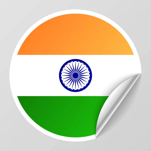 Eps10 Vector Patriotischer Hintergrund Mit Den Farben Der Indischen Flagge — Stockvektor