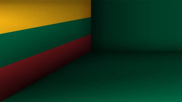 Fond Patriotique Vectoriel Eps10 Aux Couleurs Drapeau Lituanie Élément Impact — Image vectorielle