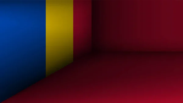 Eps10 Vector Fond Patriotique Aux Couleurs Drapeau Moldave Élément Impact — Image vectorielle
