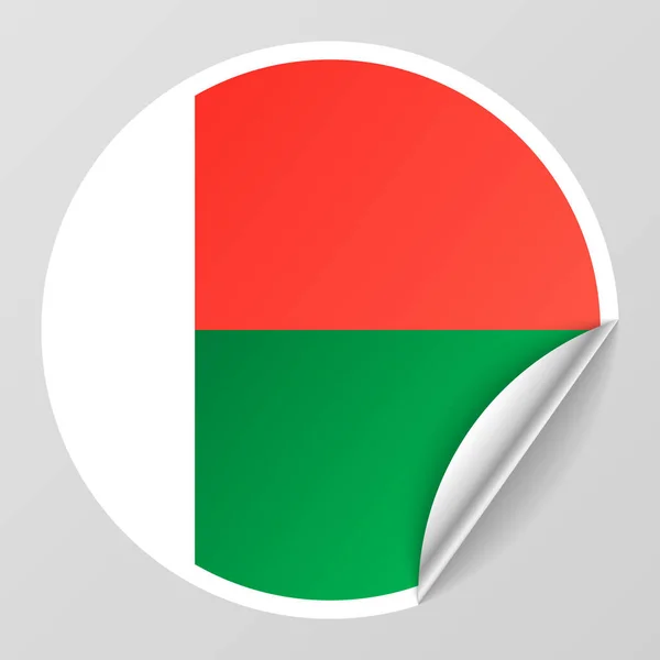 Eps10 Vektorové Patriotické Pozadí Barvami Vlajky Madagaskaru Prvek Dopadu Pro — Stockový vektor