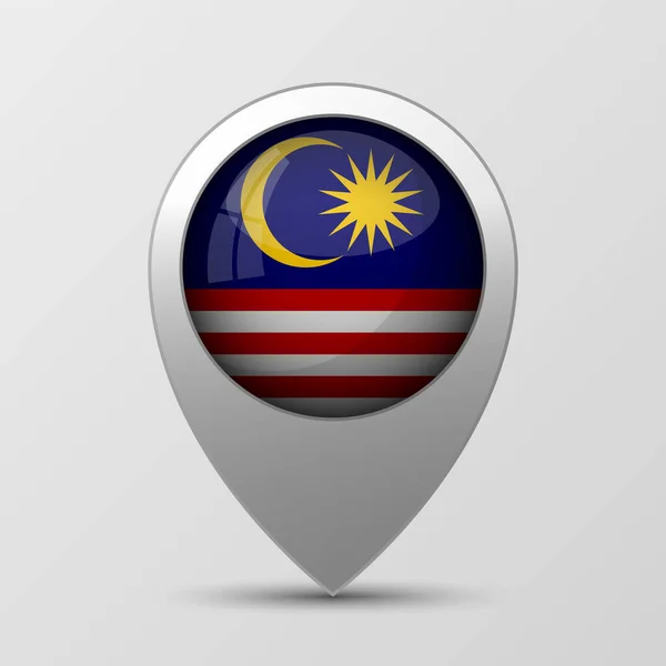 Eps10 Fondo Patriótico Vectorial Con Colores Bandera Malasia Elemento Impacto — Vector de stock