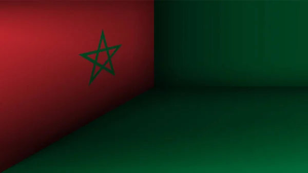 Eps10 Vector Patriotic Background Morocco Flag Color Елемент Впливу Використання — стоковий вектор