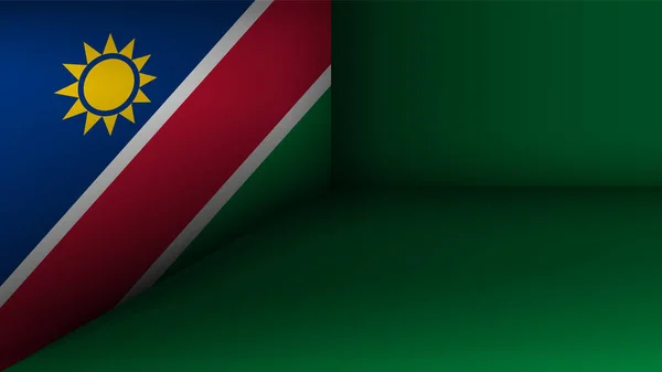 Fond Patriotique Vectoriel Eps10 Aux Couleurs Drapeau Namibien Élément Impact — Image vectorielle