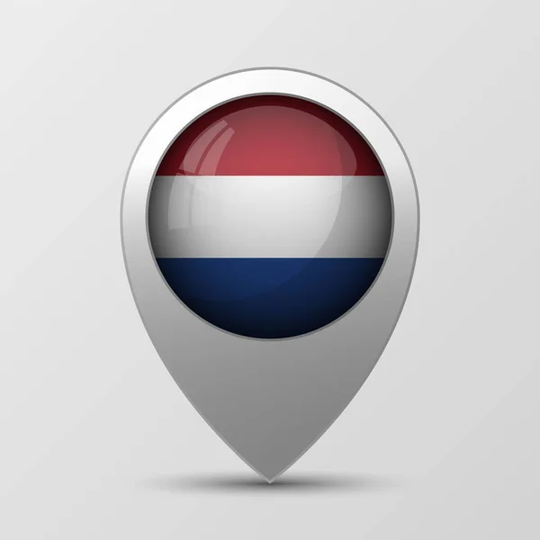 Eps10 Vector Patriotischer Hintergrund Mit Den Farben Der Niederländischen Flagge — Stockvektor