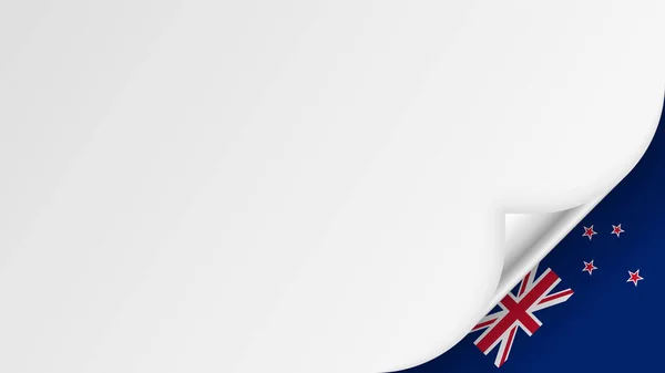 Eps10 Vector Patriotic Background New Zealand Flag Colors Element Impact — Stockvektor