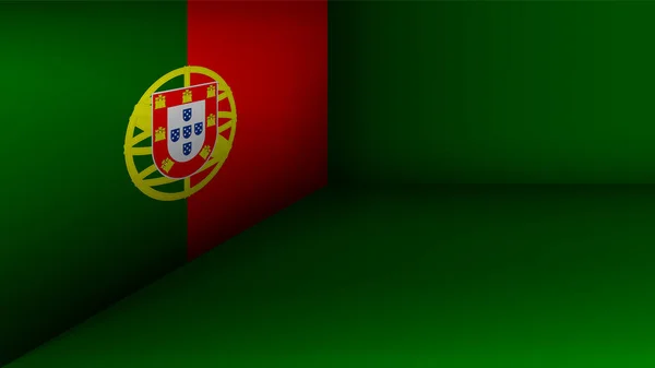 Eps10 Fondo Patriótico Vectorial Con Colores Bandera Portugal Elemento Impacto — Vector de stock