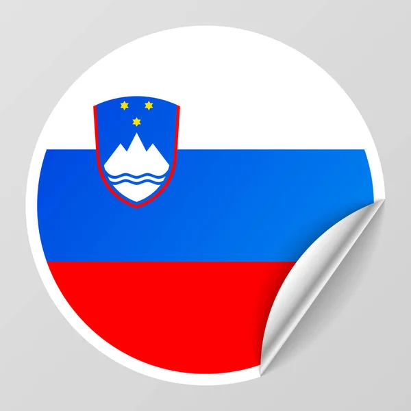 Eps10 Vector Patriottische Achtergrond Met Slovenië Vlag Kleuren Een Element — Stockvector