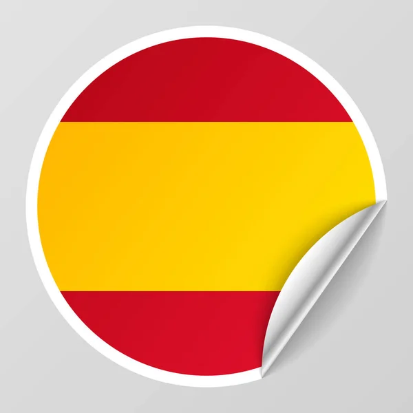 Eps10 Vector Patriotischer Hintergrund Mit Den Farben Der Spanischen Flagge — Stockvektor
