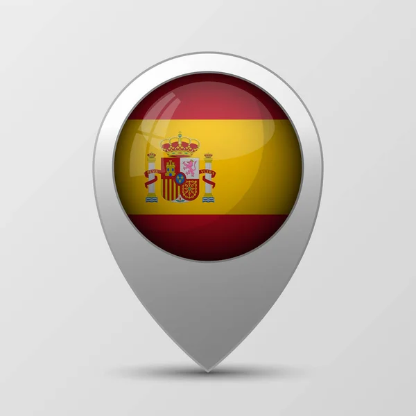 Eps10 Vector Fondo Patriótico Con Colores Bandera España Elemento Impacto — Archivo Imágenes Vectoriales
