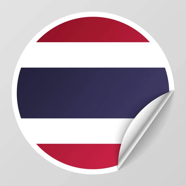 Eps10 Vektor Patriotisk Bakgrund Med Thailand Flaggfärger Del Inverkan För — Stock vektor