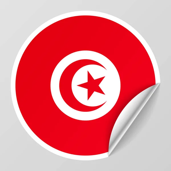Eps10 Fondo Patriótico Vectorial Con Colores Bandera Túnez Elemento Impacto — Archivo Imágenes Vectoriales
