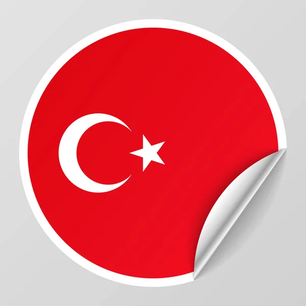 Векторный Патриотический Фон Eps10 Цветами Флага Турции Элемент Воздействия Использования — стоковый вектор