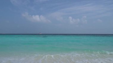 A close up of a beautiful tropical beach. Impressive image for any use.
